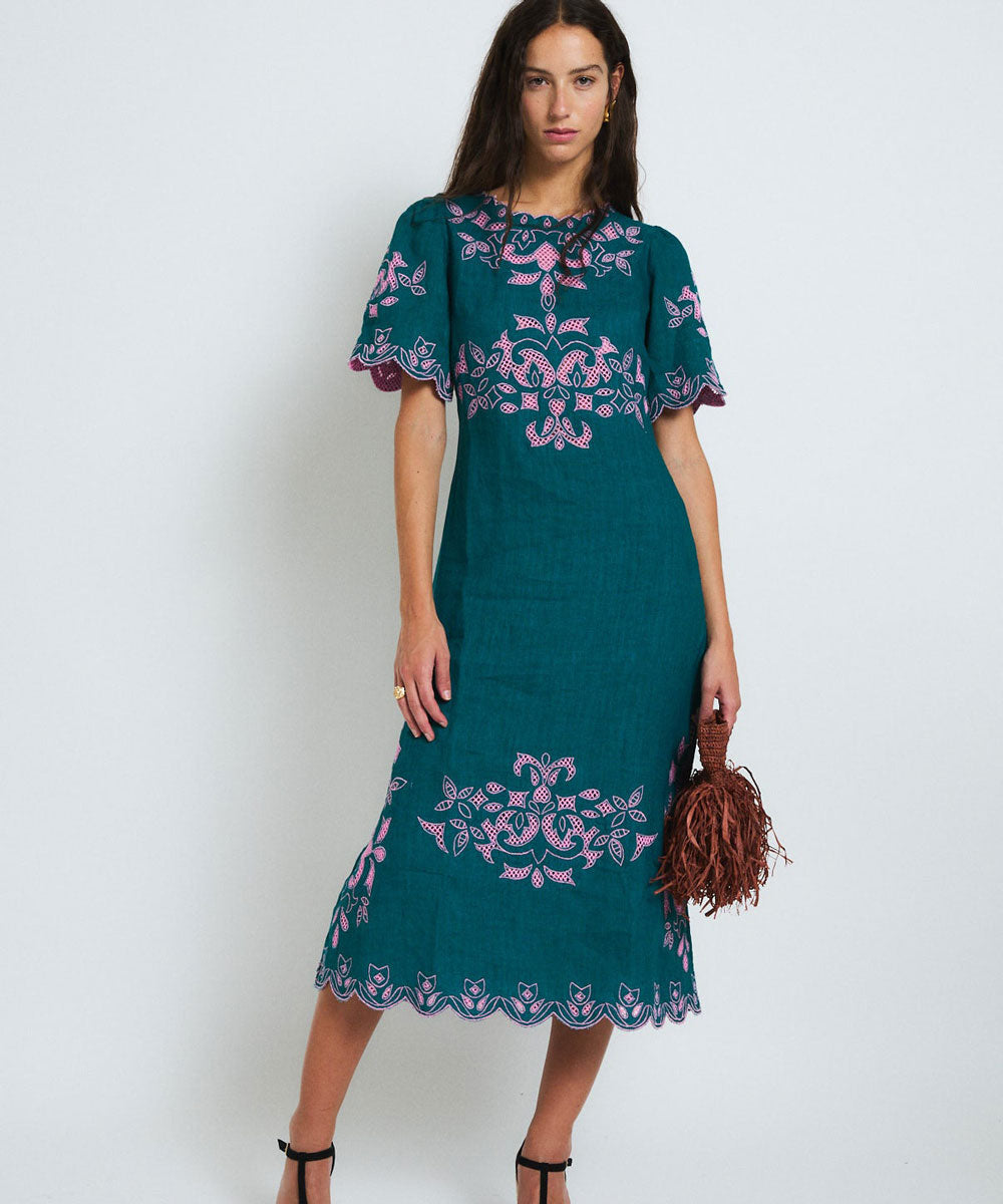 Vestido Peonía Embroidery