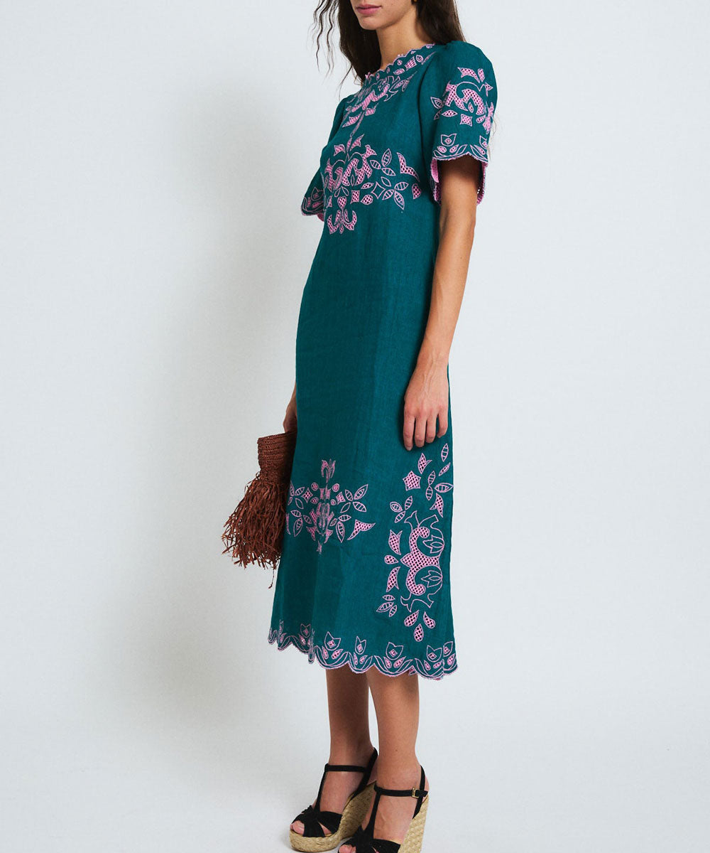 Vestido Peonía Embroidery