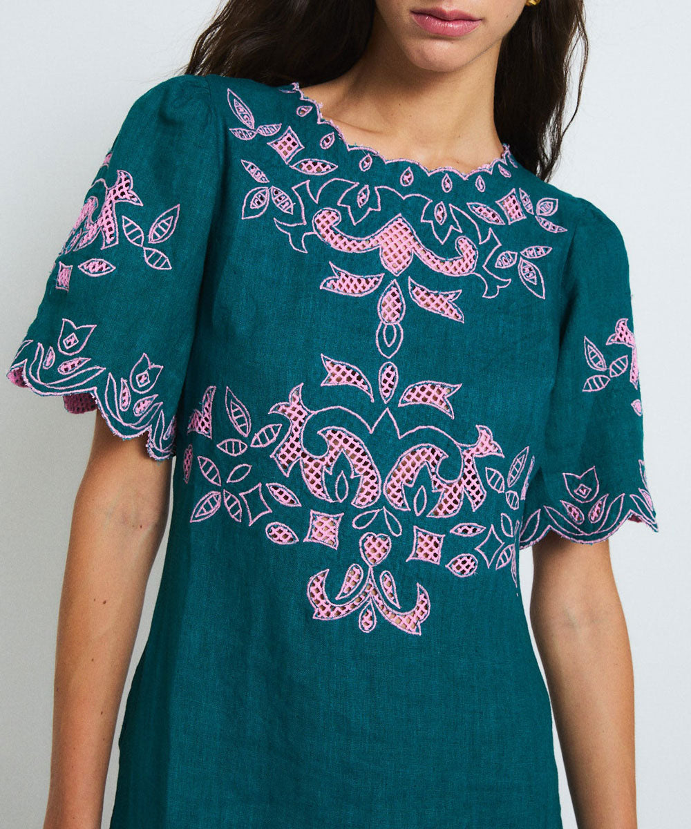 Vestido Peonía Embroidery
