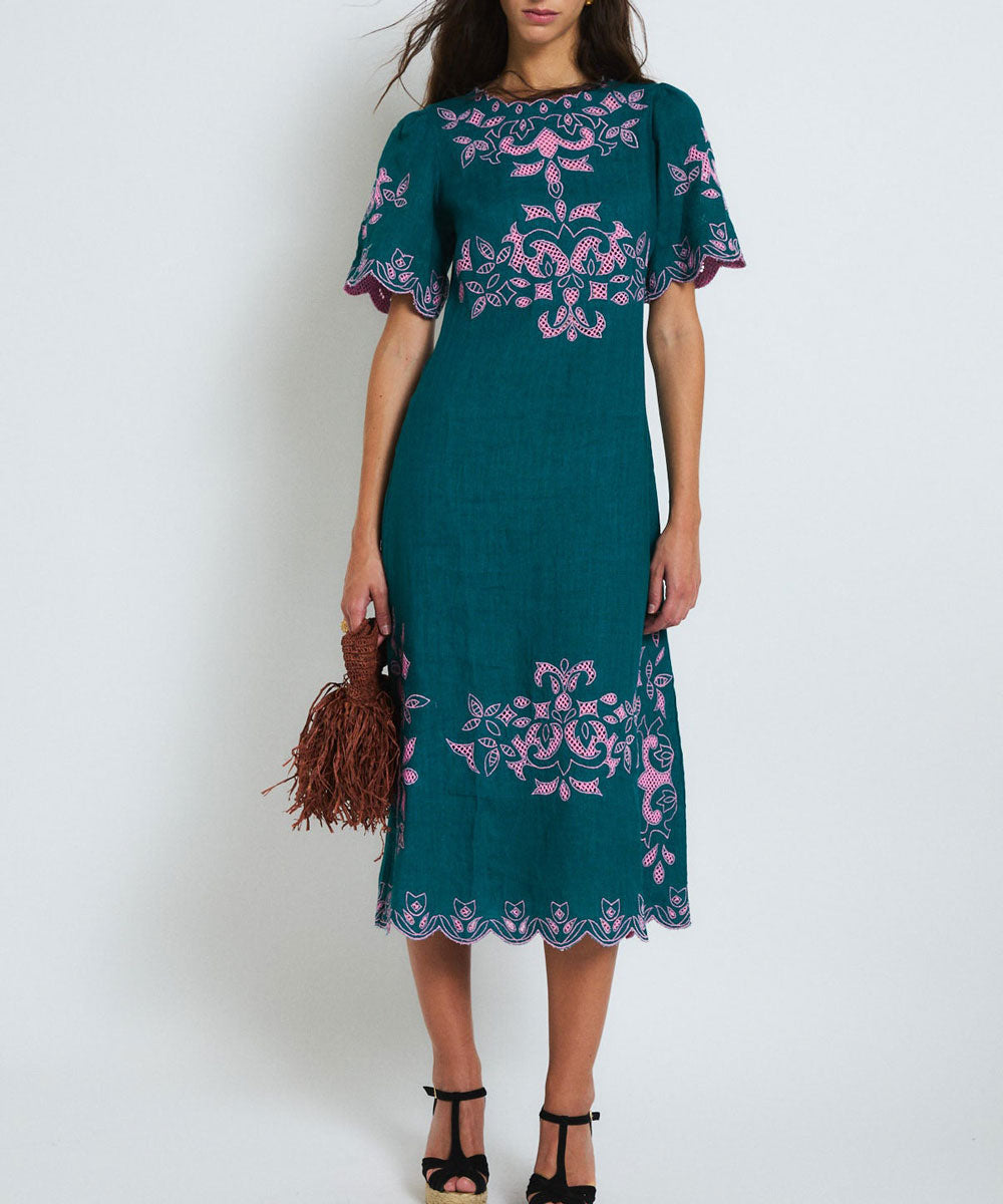 Vestido Peonía Embroidery