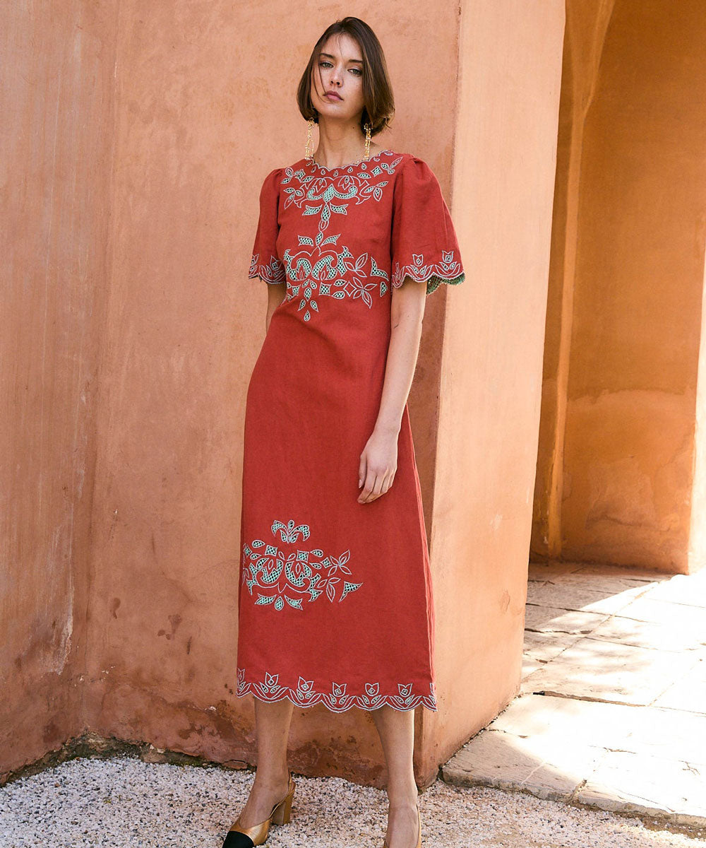Vestido Peonía Embroidery