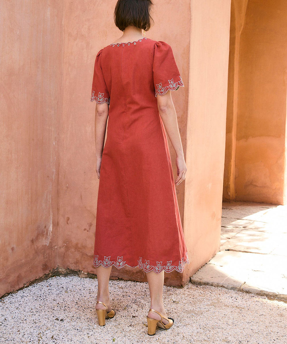 Vestido Peonía Embroidery