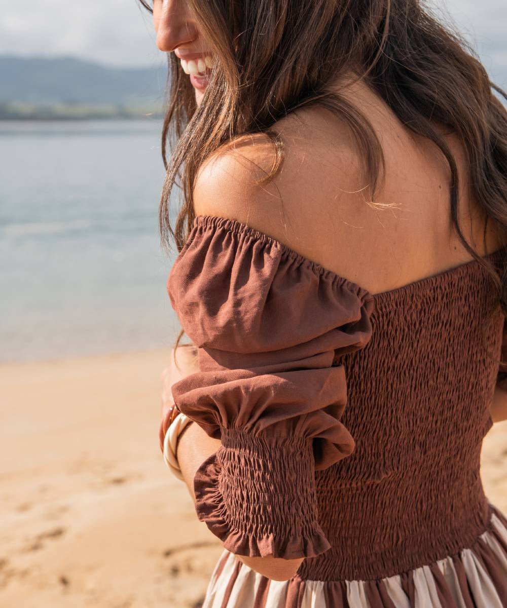 Vestido Puntal Pucker