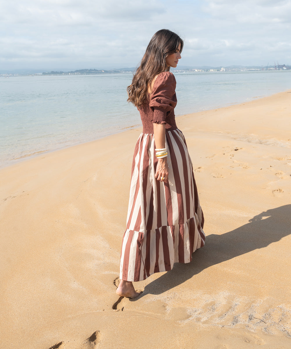 Vestido Puntal Pucker