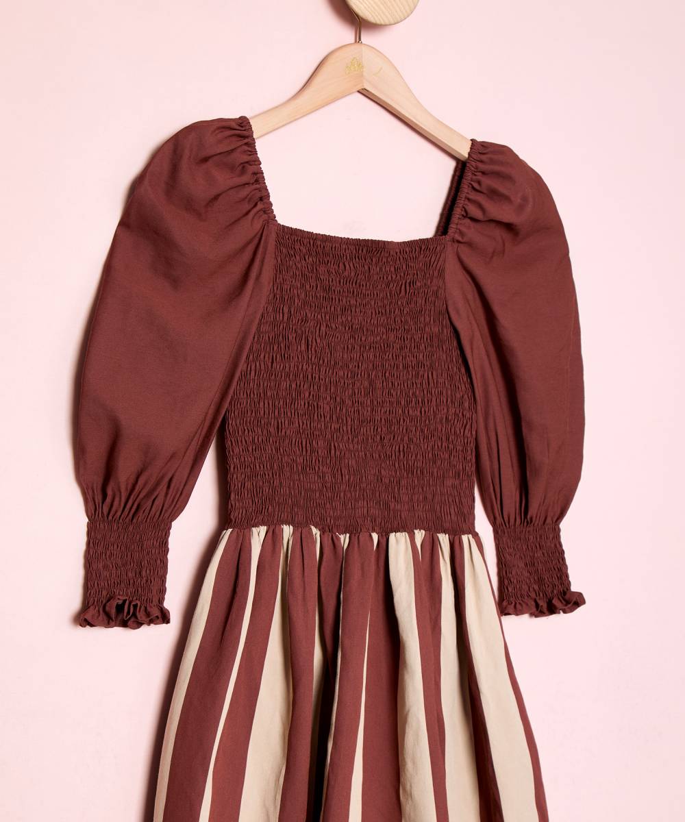 Vestido Puntal Pucker