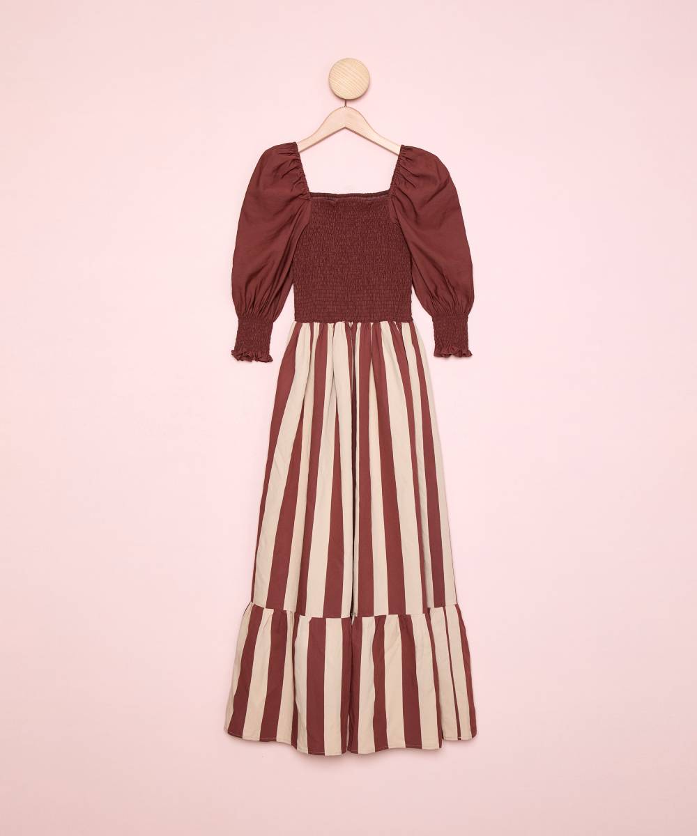 Vestido Puntal Pucker