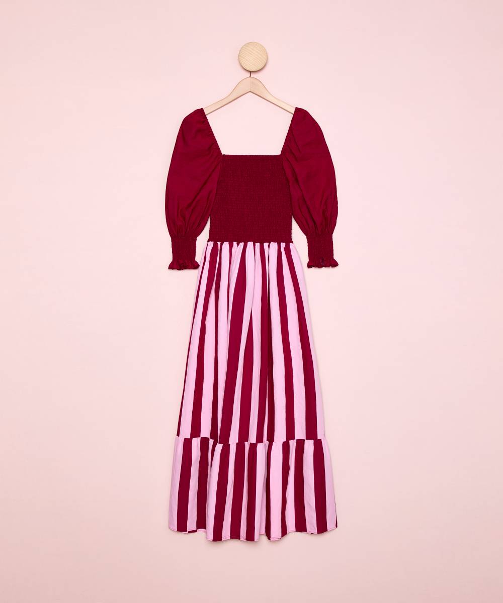 Vestido Puntal Pucker