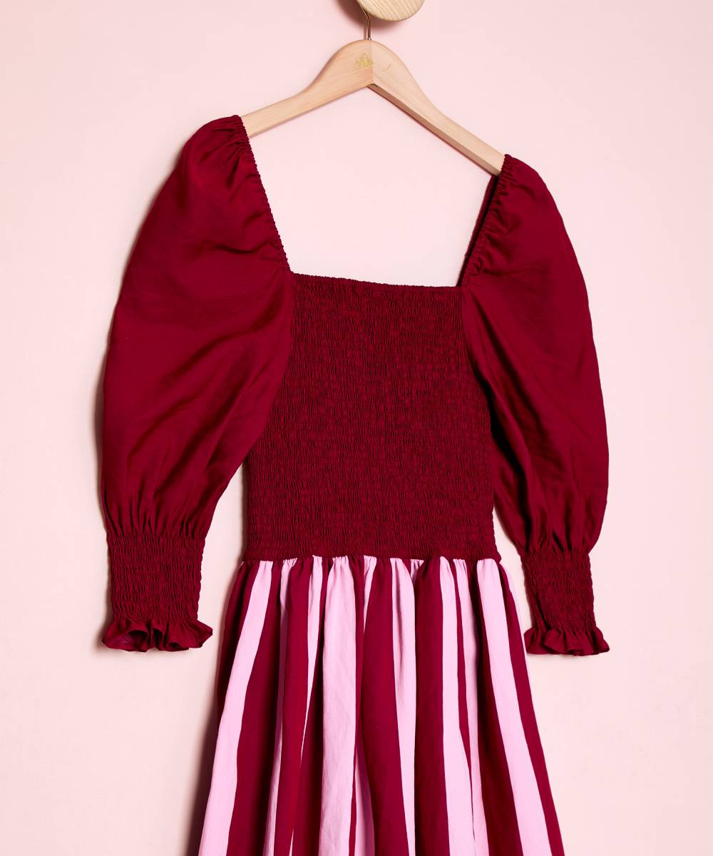 Vestido Puntal Pucker