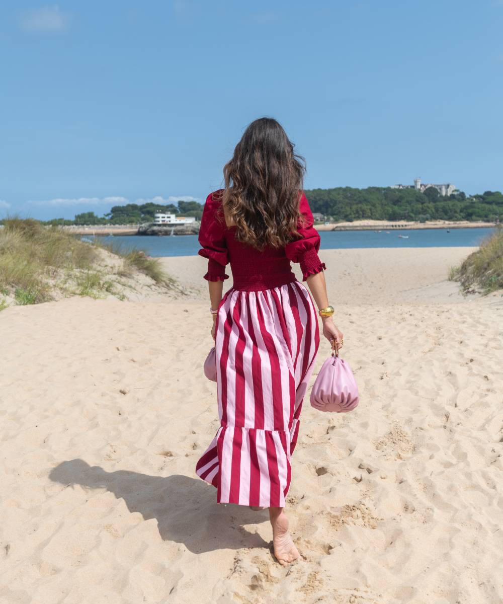 Vestido Puntal Pucker