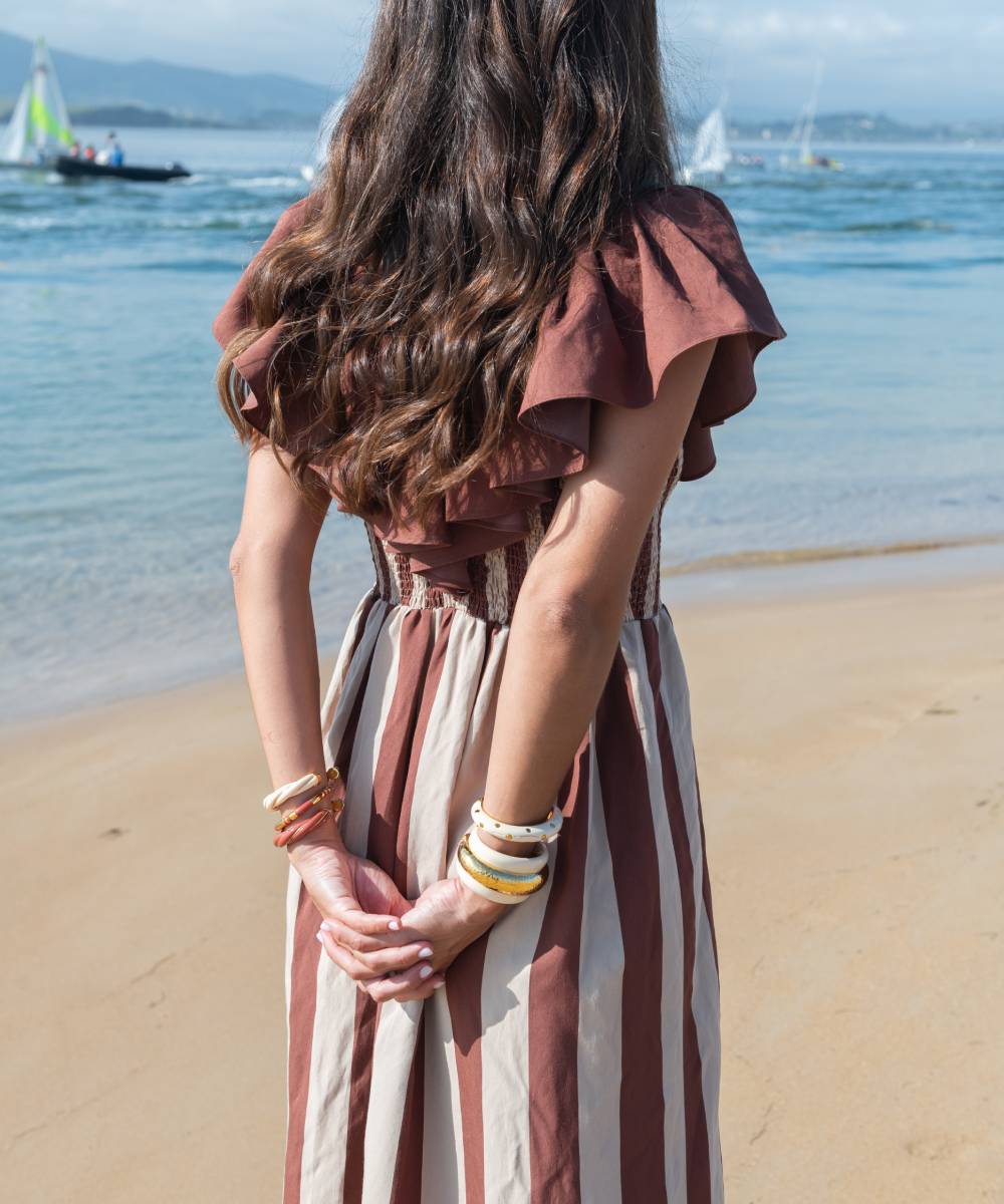 Vestido Puntal Ruffles