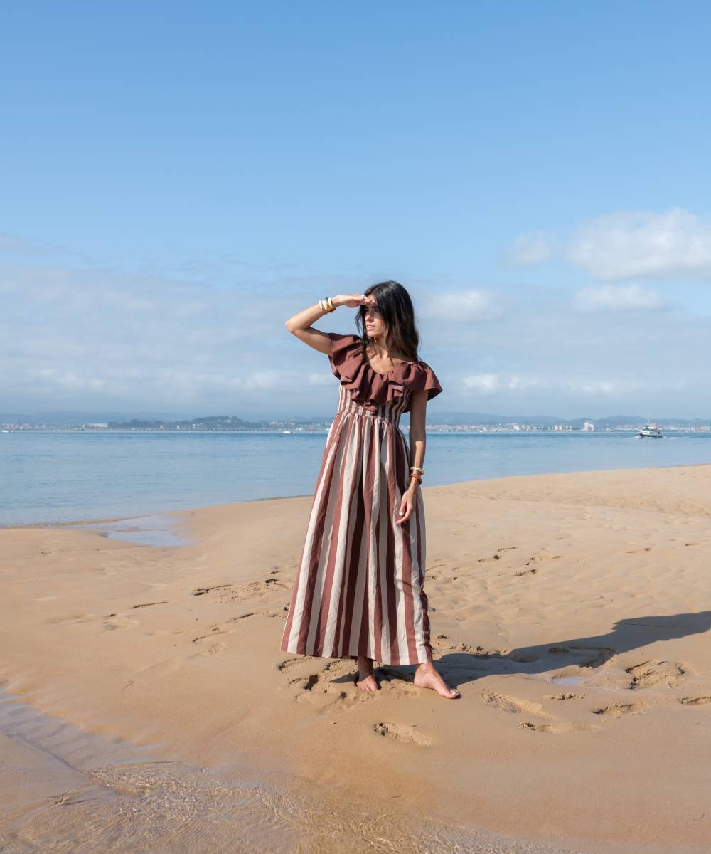 Vestido Puntal Ruffles