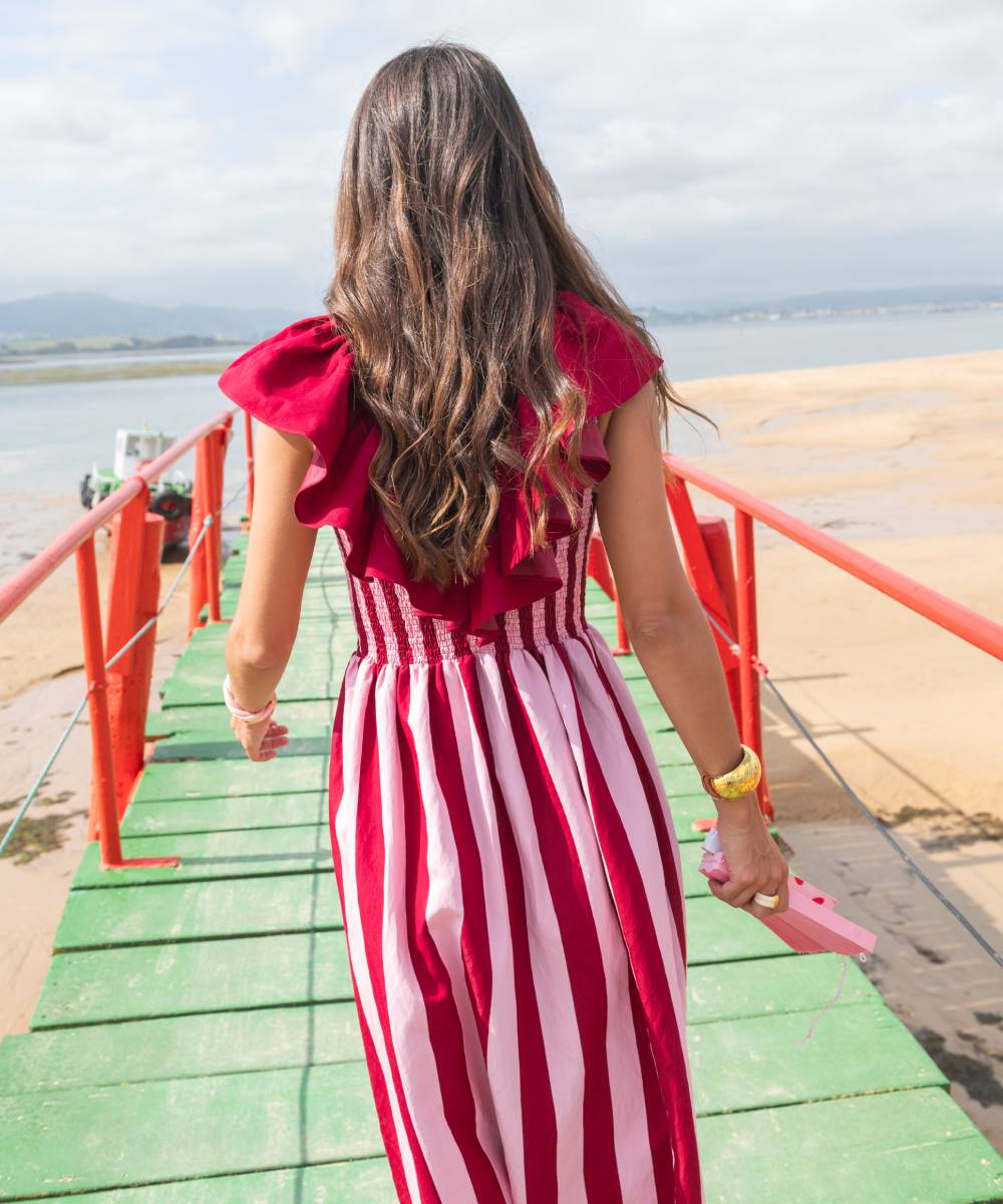 Vestido Puntal Ruffles