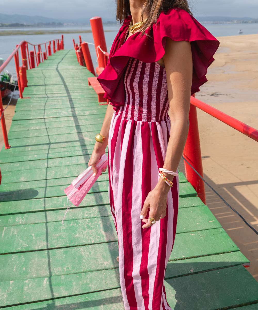 Vestido Puntal Ruffles