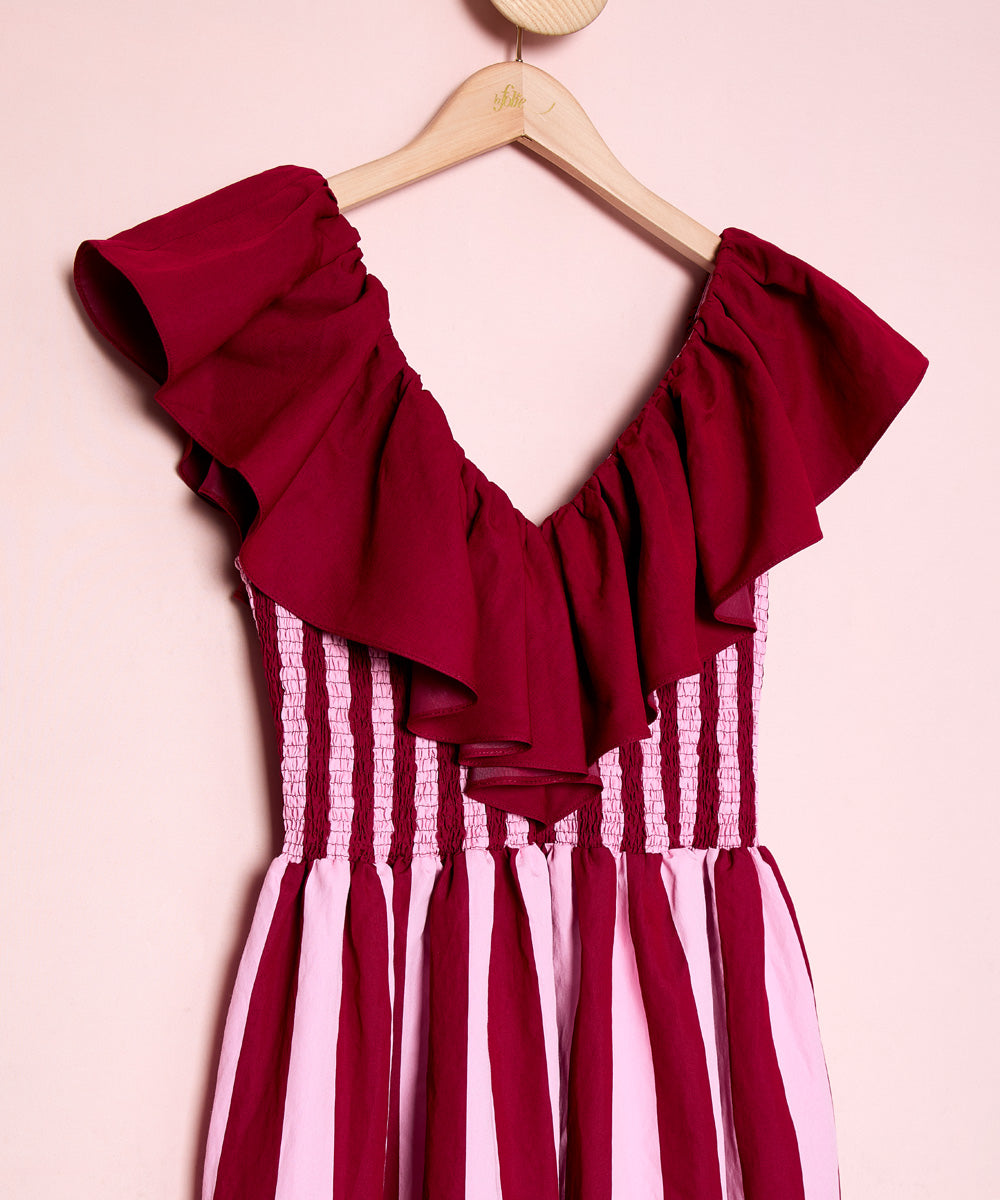 Vestido Puntal Ruffles