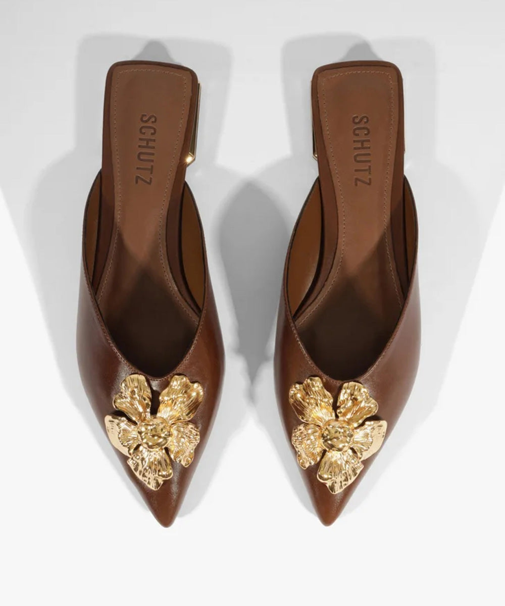 Zapato Flora Pico Plano